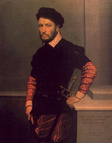 Giovanni Battista Moroni Portrait of the Duke of Albuquerque oil painting picture